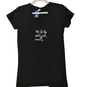 LAT Missouri Girls Out V-neck Martini Glass Vacation Casual Tourist T-shirt Top